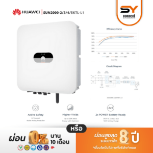 ชุดโซล่าเซลล์ String Inverter ขนาด 5 kW 3 Phase  พร้อมติดตั้ง