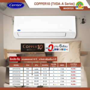 CARRIER Inverter รุ่น COPPER 10 (TVDA-A-Series)
