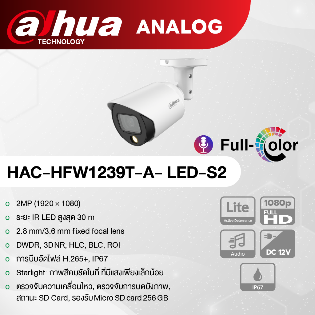 Dahua กล้อง Analog ชัดแม้แสงน้อย + DVR ฟรี HDD 1TB ราคา 13,900.- - Image 5